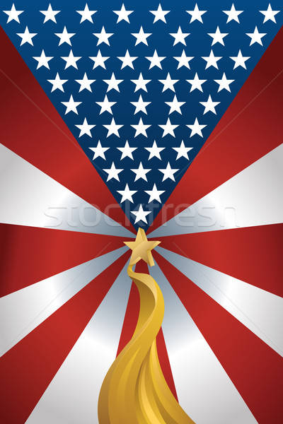 Bandiera americana design bandiera rosso bianco disegno Foto d'archivio © artisticco