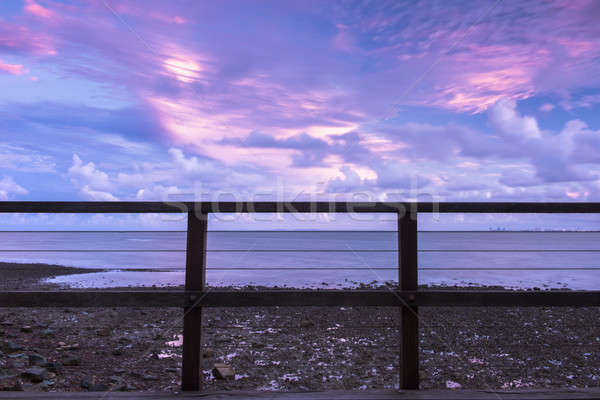 Point coucher du soleil soleil nature pêche vue [[stock_photo]] © artistrobd