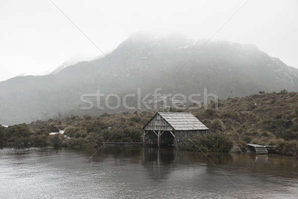 Boat shed in Dove Lake, Tasmania Stock photo © artistrobd