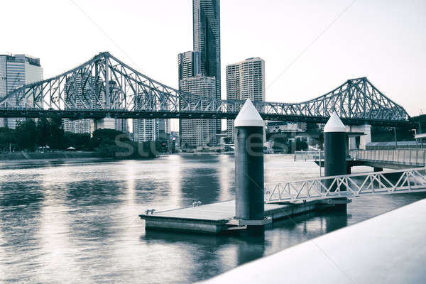 Geschichte Brücke Brisbane iconic Nachmittag Queensland Stock foto © artistrobd
