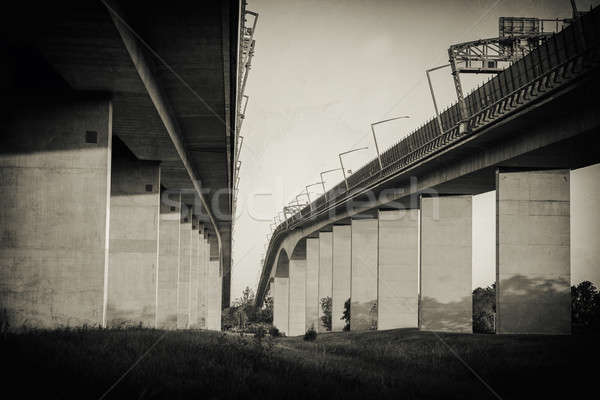 Geçit köprü köprüler gün batımı brisbane queensland Stok fotoğraf © artistrobd