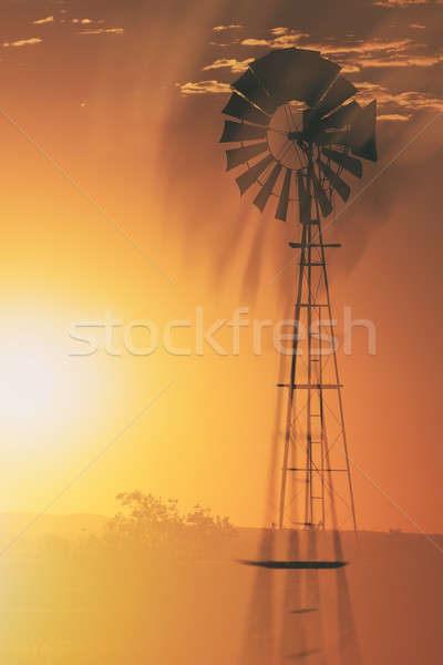 Outback Windmill Stock photo © artistrobd