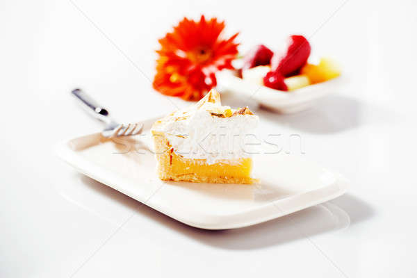 Limone torta fiore piatto alimentare frutta Foto d'archivio © artistrobd