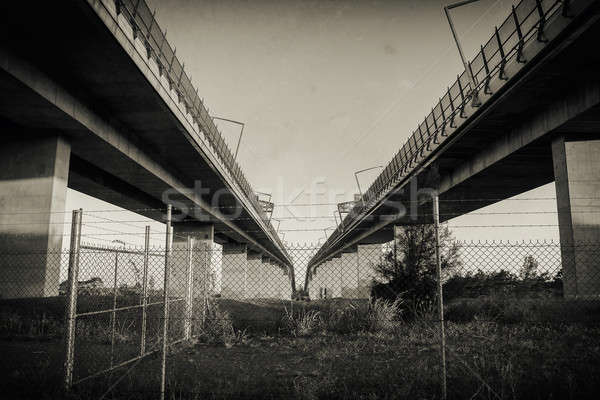 Gateway Brücke Brücken Sonnenuntergang Brisbane Queensland Stock foto © artistrobd