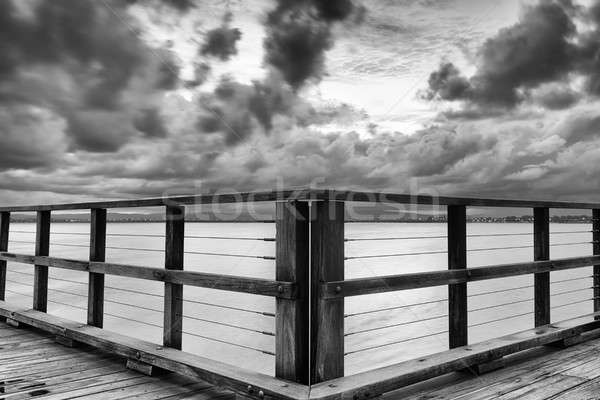 Point blanc noir longue exposition nature pêche vue [[stock_photo]] © artistrobd