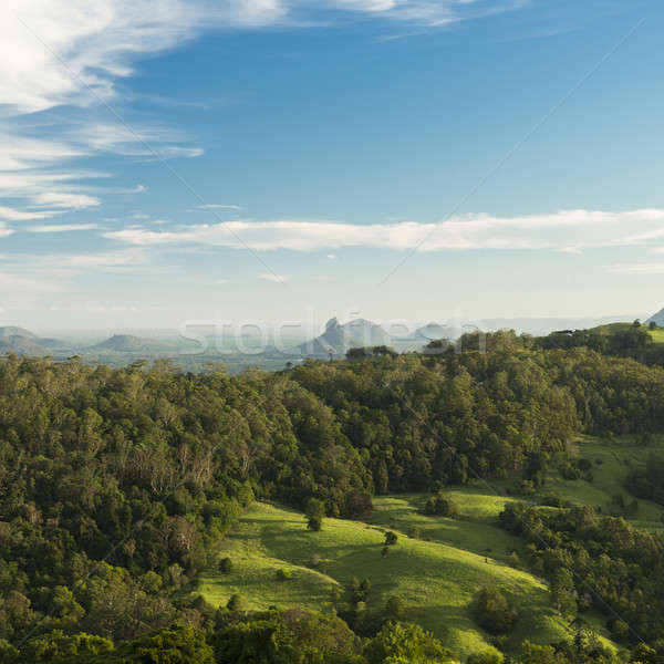 [[stock_photo]]: Après-midi · soleil · vue · campagne · verre · maison