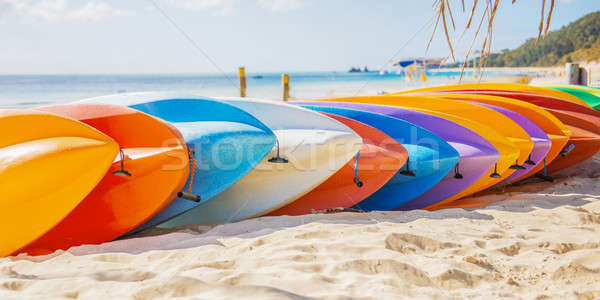 Kayaks Stock photo © artistrobd