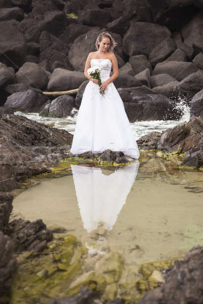 Mariée Rock plage belle [[stock_photo]] © artistrobd