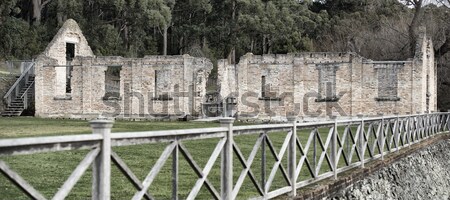 Portu budynku tasmania Australia starych Zdjęcia stock © artistrobd