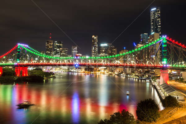 Geschichte Brücke Brisbane iconic Queensland Australien Stock foto © artistrobd