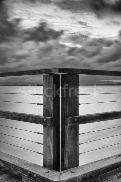 Woody Point Jetty. Black and White. Stock photo © artistrobd