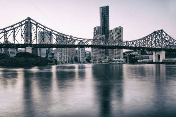 Geschichte Brücke Brisbane iconic Nachmittag Queensland Stock foto © artistrobd