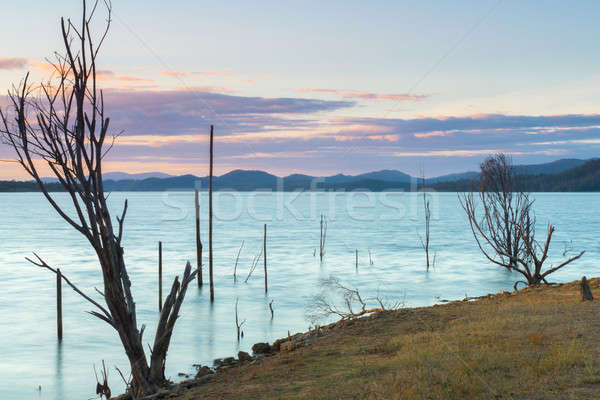 Queensland dzień jezioro osobno chmury lata Zdjęcia stock © artistrobd
