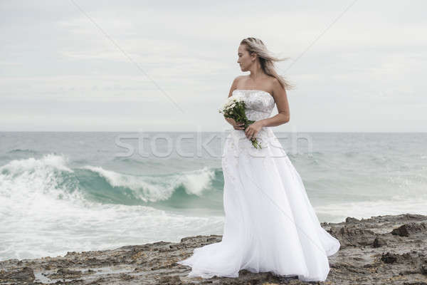 Mariée Rock plage belle [[stock_photo]] © artistrobd