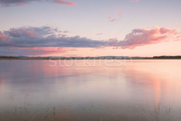 Meer queensland laat namiddag water wolken Stockfoto © artistrobd