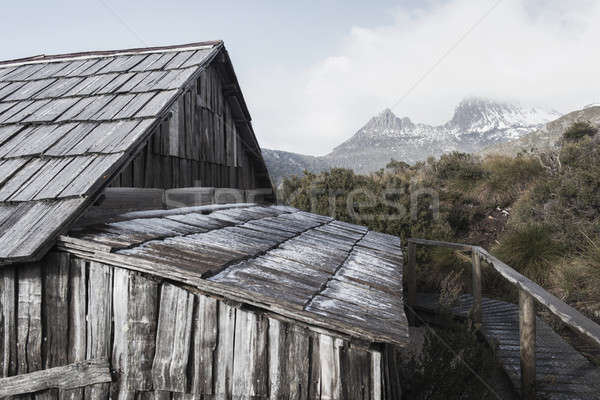 Boat shed in Dove Lake, Tasmania Stock photo © artistrobd