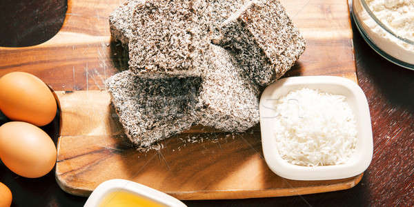 Group of Lamingtons Stock photo © artistrobd