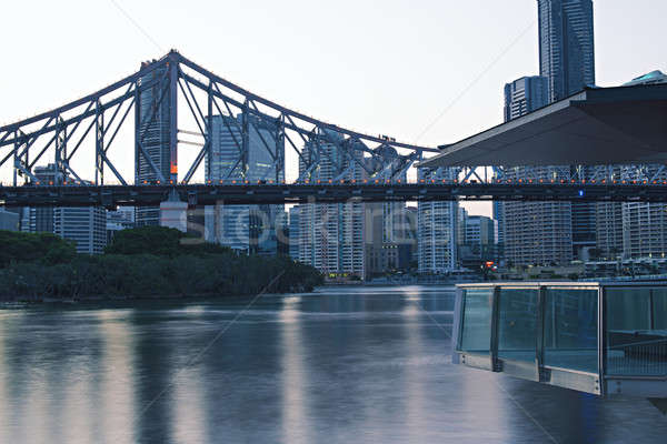 Historia puente brisbane icónico tarde queensland Foto stock © artistrobd