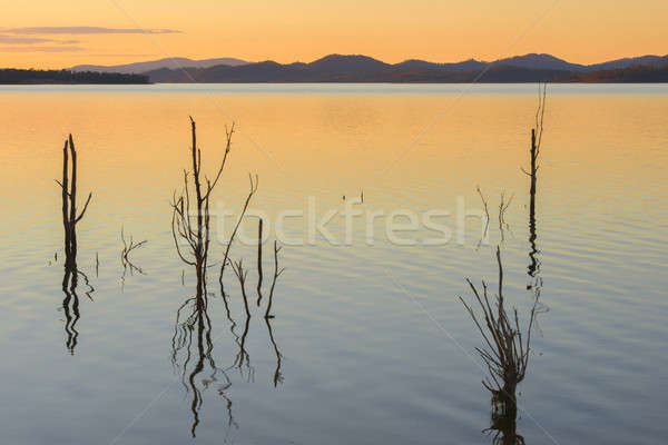 Jezioro queensland dzień osobno chmury lata Zdjęcia stock © artistrobd