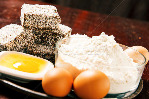 Group of Lamingtons Stock photo © artistrobd