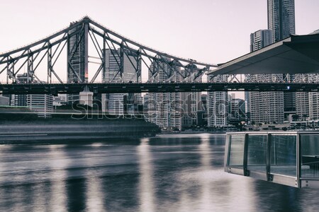 Geschichte Brücke Brisbane iconic Nachmittag Queensland Stock foto © artistrobd