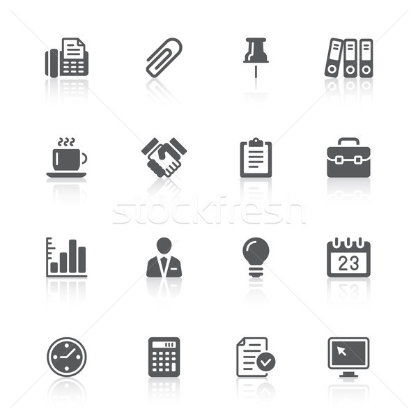 business & office icons Stock photo © artizarus