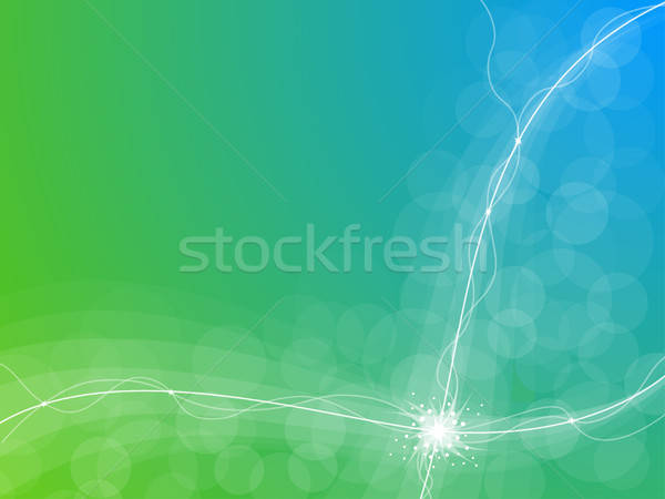 Absztrakt energia kék elektromosság villanás illusztráció Stock fotó © artizarus