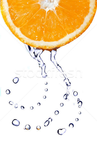 água doce gotas laranja isolado branco comida Foto stock © artjazz
