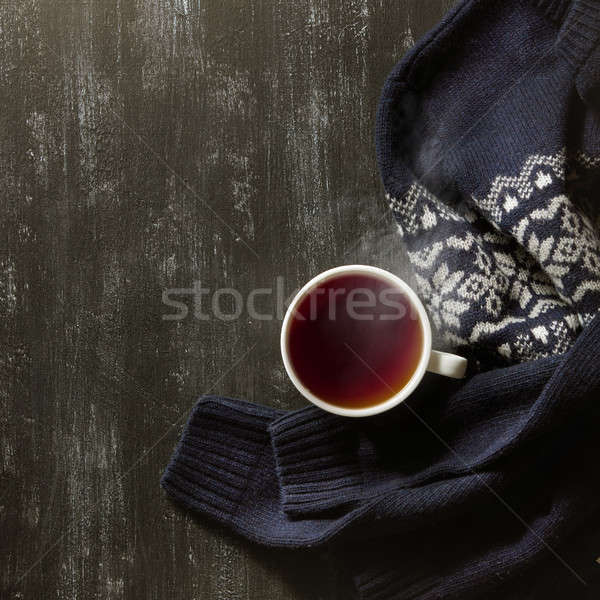 Stock photo: Cozy winter home background