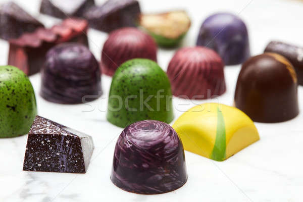 Assorted chocolate candies Stock photo © artjazz