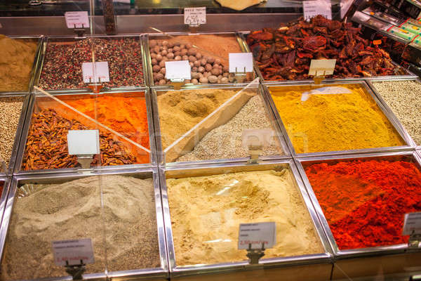 Spices and teas on the Spain market Stock photo © artjazz