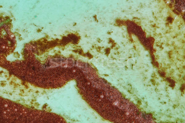 Decorative background from melted ice cream in a green and brown Stock photo © artjazz