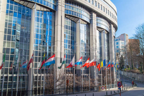 Europeo parlamento oficinas Bruselas Bélgica negocios Foto stock © artjazz