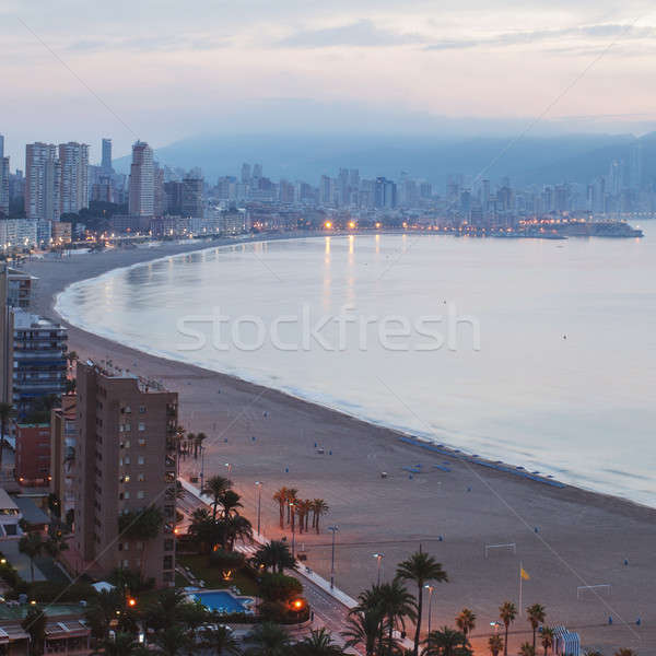 Panorama Ansicht touristischen Nabe Meer Schönheit Stock foto © artjazz