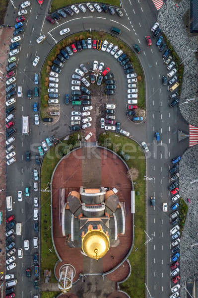 Aerial view of the city of Kiev Stock photo © artjazz