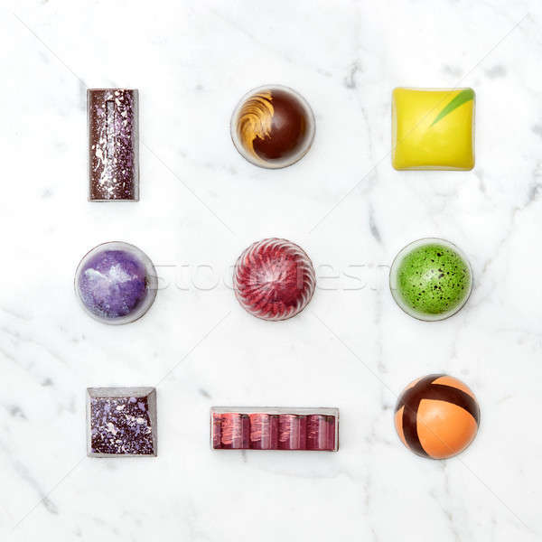 Stock photo: Set of various hand-made candies