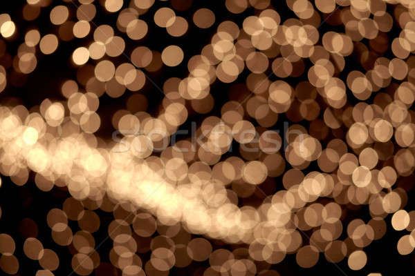 golden christmas lights background Stock photo © artjazz