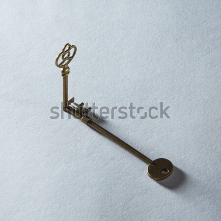 Chiave antichi chiave della porta ombra isolato Foto d'archivio © artjazz