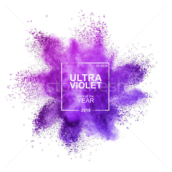 Ultraviolet powder on a white background. Purple shade, PANTONE Ultra Violet Stock photo © artjazz
