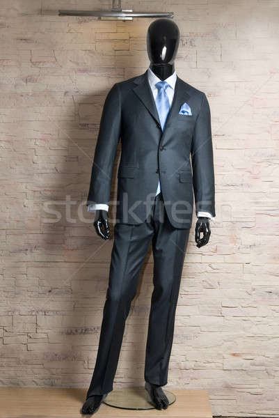 business dark grey suite on mannequin  Stock photo © artjazz