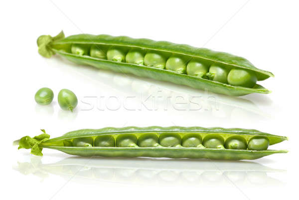 Zöldborsó izolált fehér étel gyógyszer csoport Stock fotó © artjazz