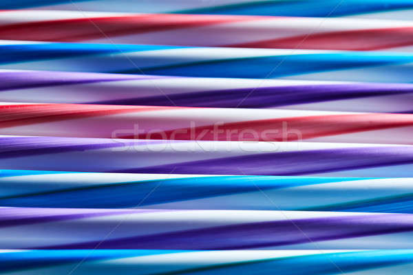 Abstract background from many multi-color straws. Stock photo © artjazz