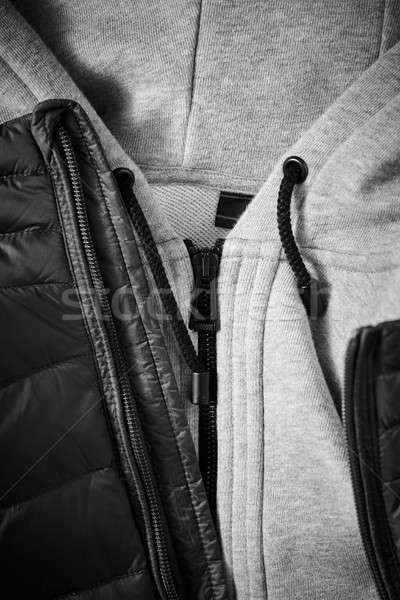 winter warm jacket and sweater Stock photo © artjazz