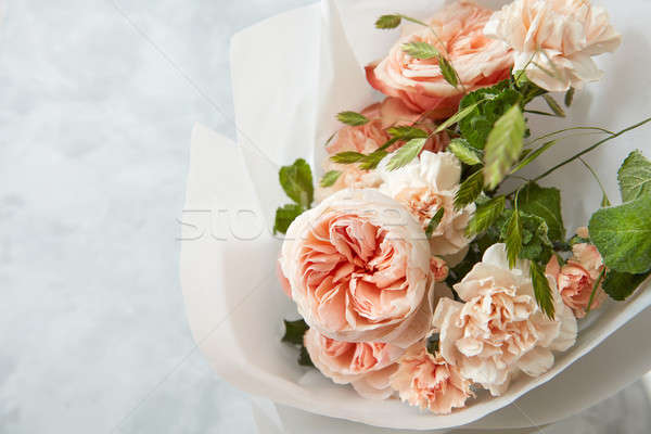 Bouquet of roses Stock photo © artjazz