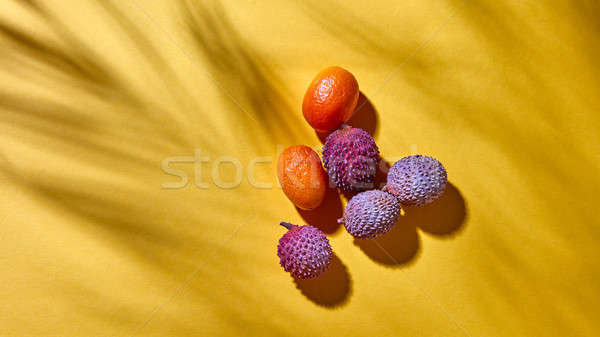 Top tropische vruchten Geel schaduwen Stockfoto © artjazz