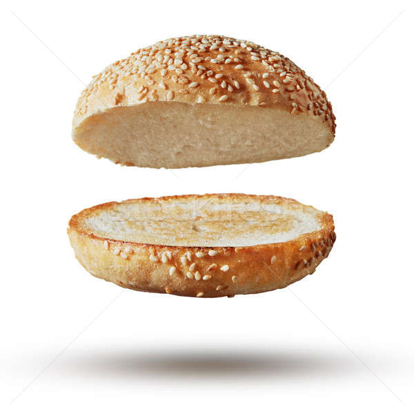 Burger bun empty isolated Stock photo © artjazz