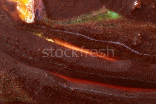 Vruchten chocolade ijs meetkundig Stockfoto © artjazz