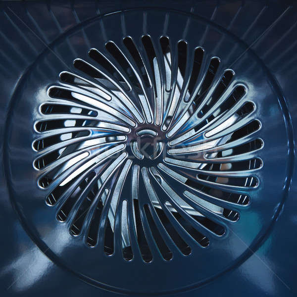Close-up of metal fan. Inside the furnace Stock photo © artjazz