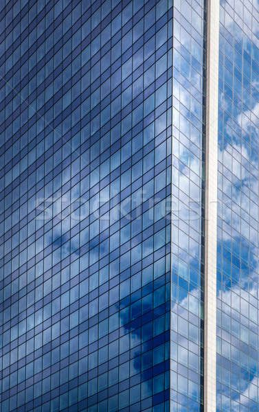 Stock photo: Skyscraper against blue sky