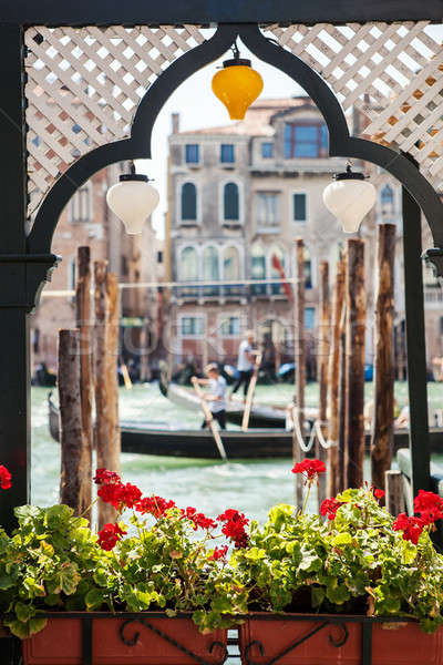 Venice canal scene in Italy Stock photo © artjazz